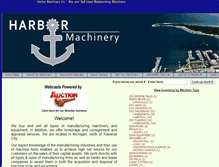 Tablet Screenshot of harbormachinery.com